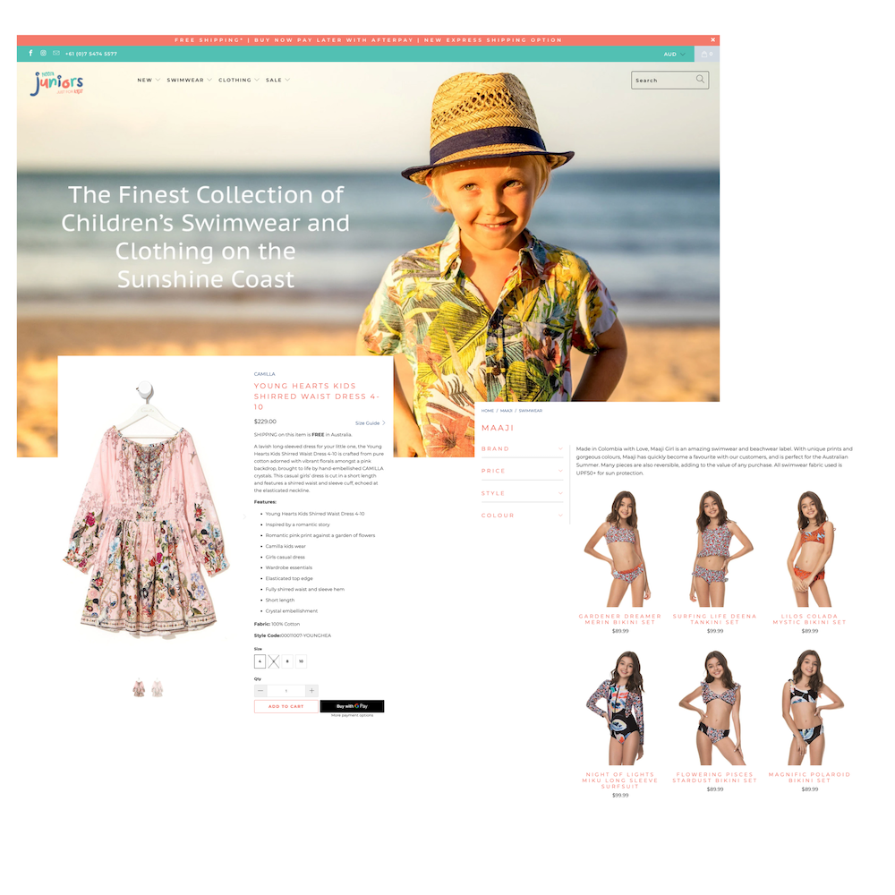 Noosa Juniors Website Composite Image